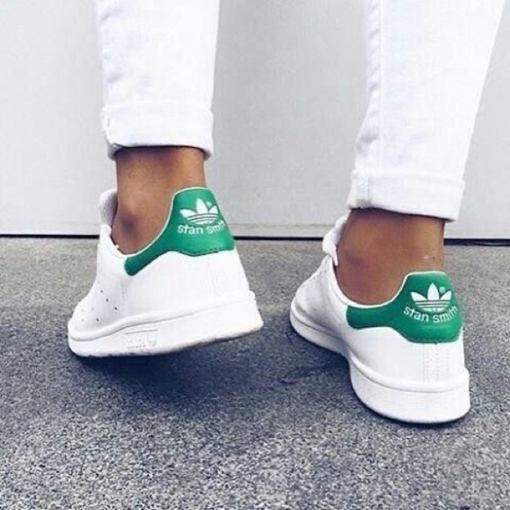 NIB✨👟✨Adidas Stan Smith White + Green Trainers